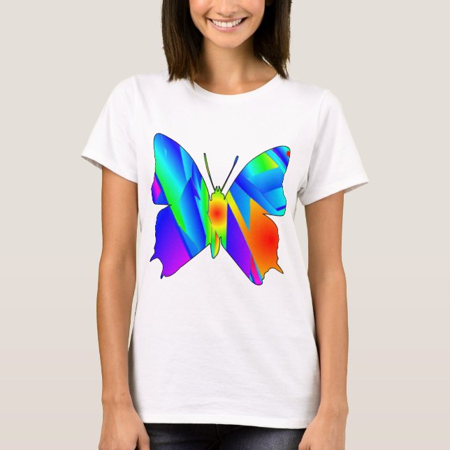 Butterfly Sunset T Shirt (Framsida)
