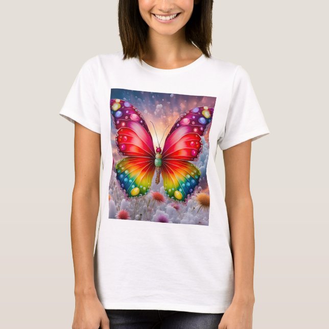 Butterfly Sunshine T Shirt (Framsida)
