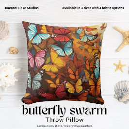 Butterfly Svärmen Dekorativ kudde