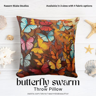 Butterfly Svärmen Dekorativ kudde