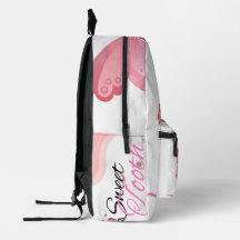 "Butterfly Sweet Tooth Back to school Bag - Rosa &