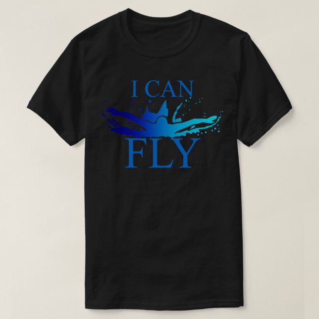 Butterfly Swimmer T Shirt (Design framsida)
