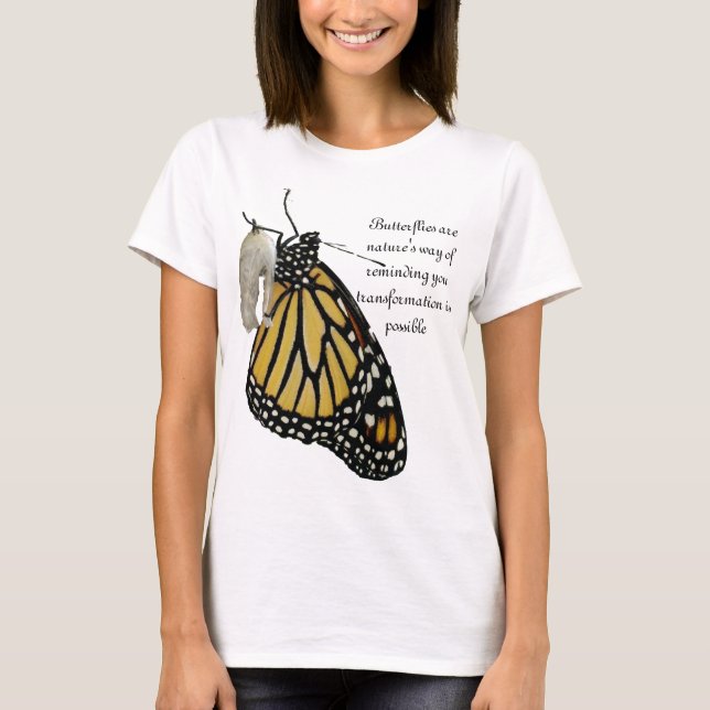 Butterfly T-Shirt med motiv offert (Framsida)