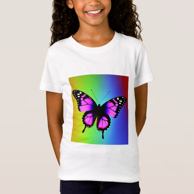 Butterfly T-Shirt-Tanktop T Shirt (Framsida)