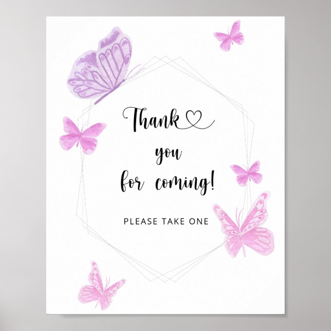 Butterfly \ Tack för att du kom Poster (Framsidan)