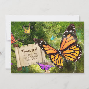 Butterfly - tackkort inbjudningar