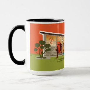 Butterfly Tak Mid Century Modern House - SET Mugg