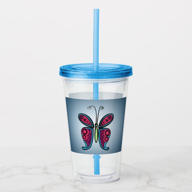 Butterfly Take Away Mugg (Framsida)