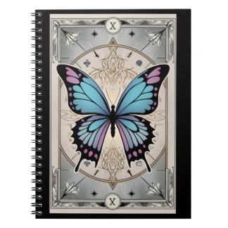Butterfly Tarot Card - Mystical och Intricate Anteckningsbok