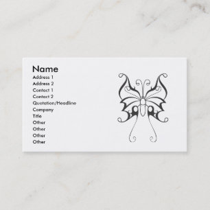 butterfly-tattovetor-1, Namn, Adress 1, Add... Visitkort