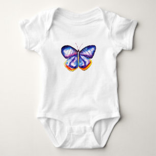 Butterfly Teckning Baby Jersey Bodykostym T-shirt