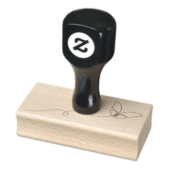 Butterfly teckning stämpel (Stämpel)