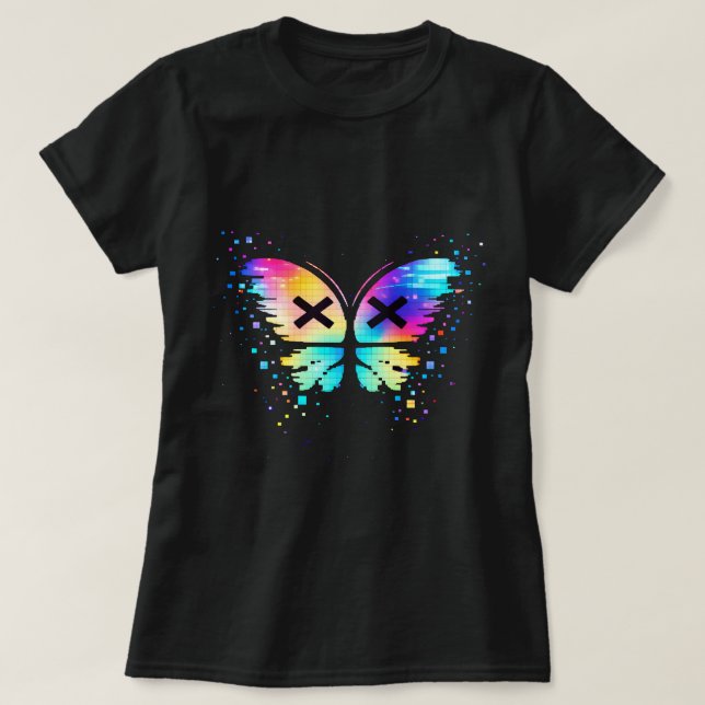 Butterfly TEES CO. Retro Butterfly Shirt 0047875 T (Design framsida)