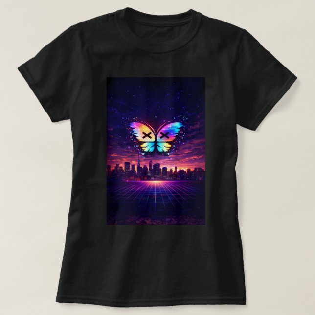 Butterfly TEES CO. Retro Butterfly Shirt 0047878 T (Design framsida)