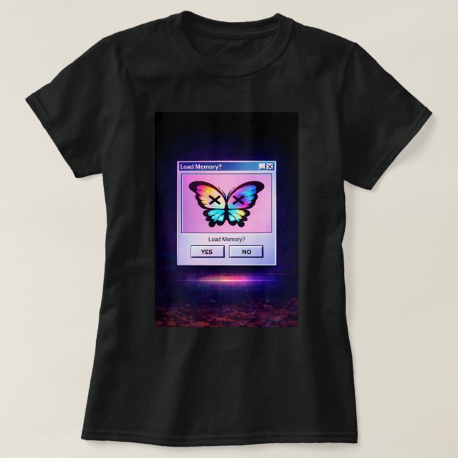 Butterfly TEES CO. Retro Butterfly Shirt 0047880 T (Design framsida)
