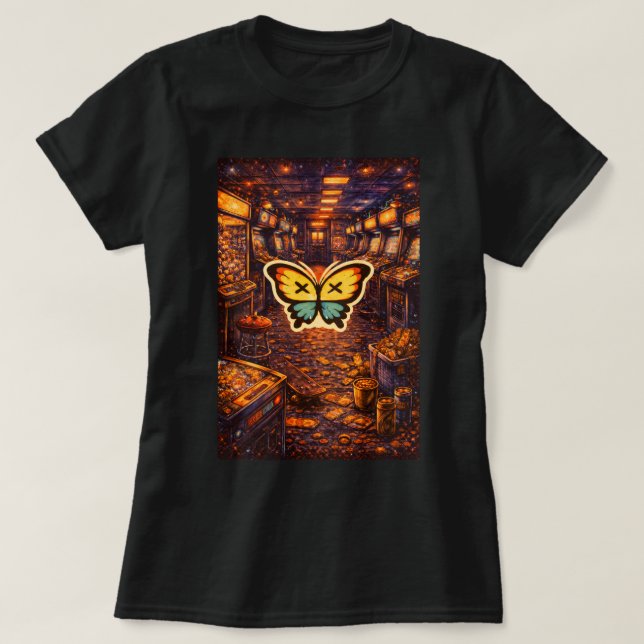 Butterfly TEES CO. Retro Butterfly Shirt 0047883 T (Design framsida)