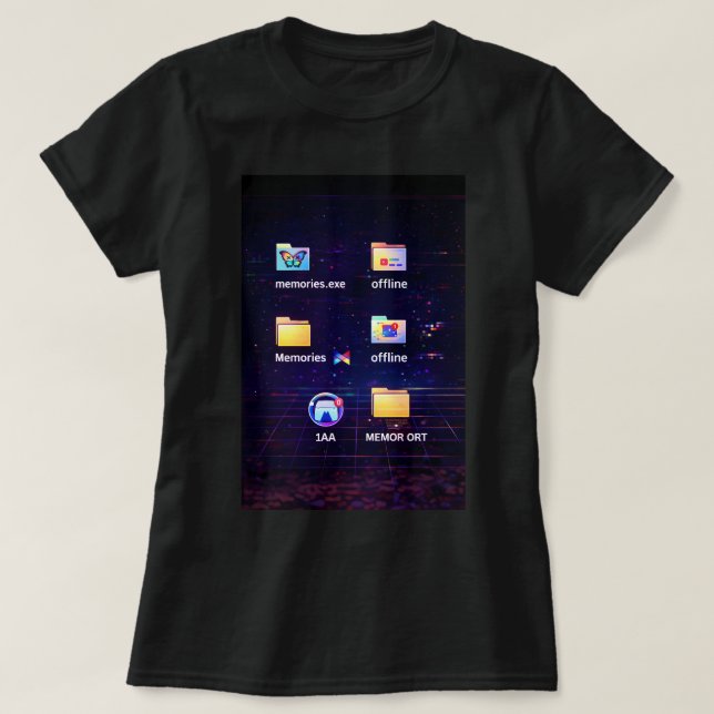 Butterfly TEES CO. Retro fjärilströja 0047879 T Shirt (Design framsida)