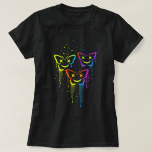 Butterfly Tees Co. X-Eyes Z Smiley Fjäril Drip T Shirt