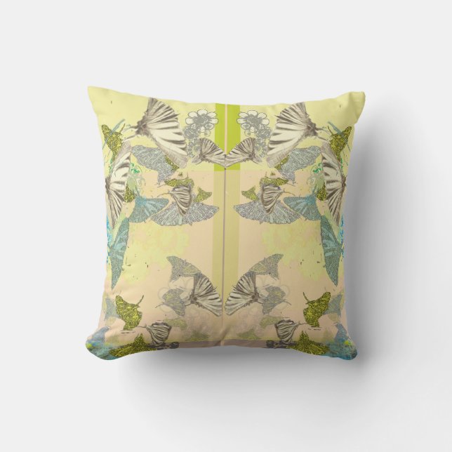Butterfly Throw Pillow Kudde (Framsida)