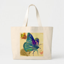 Butterfly Tote Bag Jumbo Tygkasse