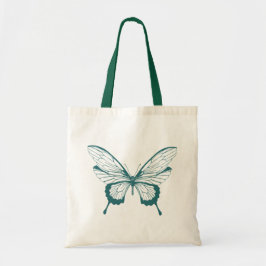 Butterfly Tote Bag Tygkasse