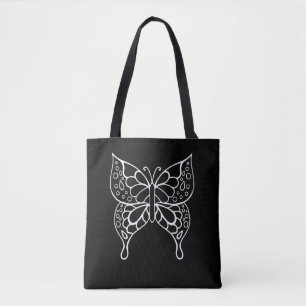 Butterfly Tote Bag Tygkasse