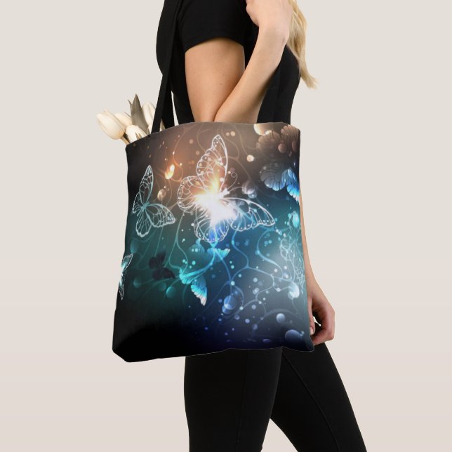 Butterfly Tote bag Tygkasse (Närbild)