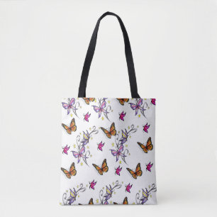 Butterfly tote bags tygkasse