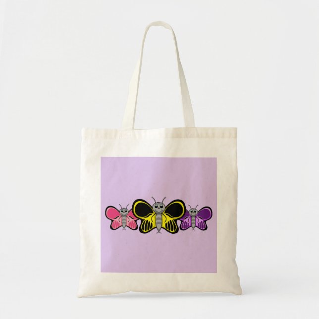 Butterfly Tote Tygkasse (Framsidan)