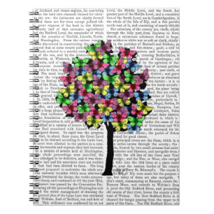 Butterfly Träd Anteckningsbok Med Spiral