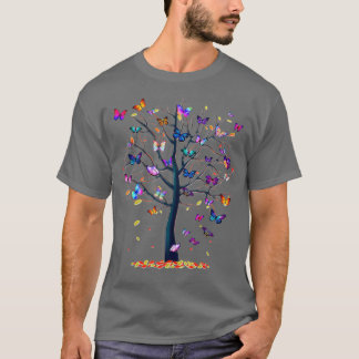 Butterfly Träd Belar T Shirt