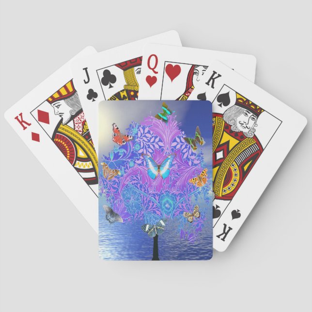 Butterfly Träd Casinokort (Baksidan)