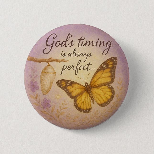 Butterfly Transformation - Button Design Knapp (Framsida)