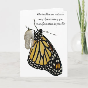 Butterfly Transformation Card<Blank Inside> Inbjudan