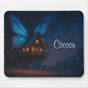 Butterfly Treehouse på Night Mousepad Musmatta