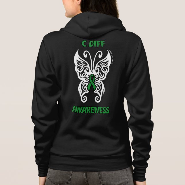 Butterfly Tribal...C Diff T Shirt (Baksida)