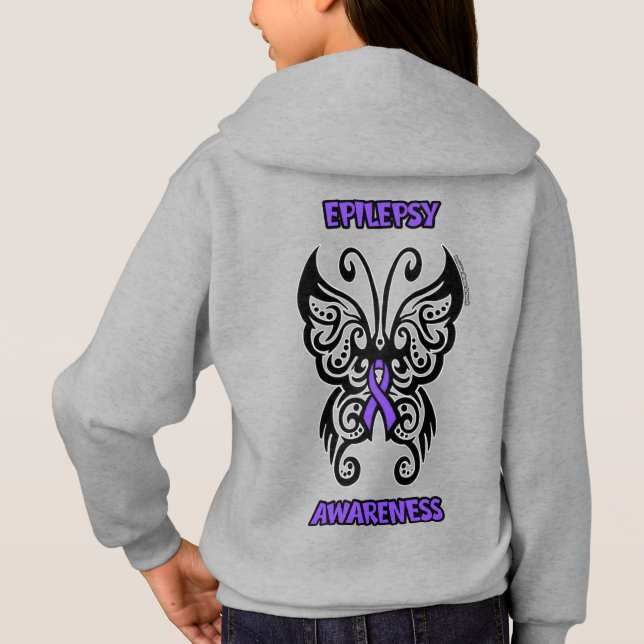 Butterfly Tribal...Epilepsy T Shirt (Baksida)