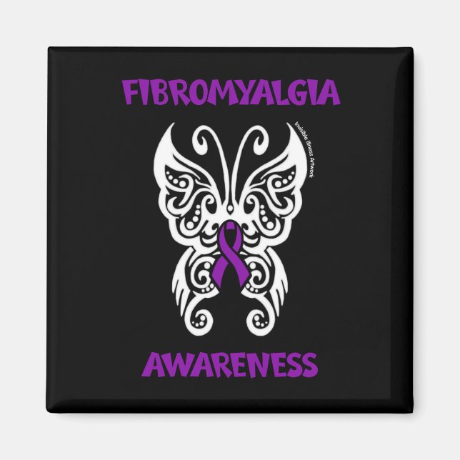 Butterfly/Tribal...Fibro Magnet (Framsidan)