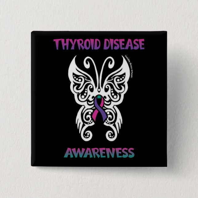 Butterfly/Tribal...Thyroid Disease Knapp (Framsida)