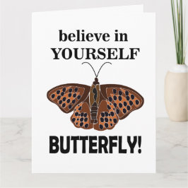 Butterfly tror på din egen fjäril kort