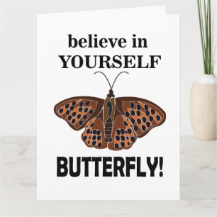 Butterfly tror på din egen fjäril kort