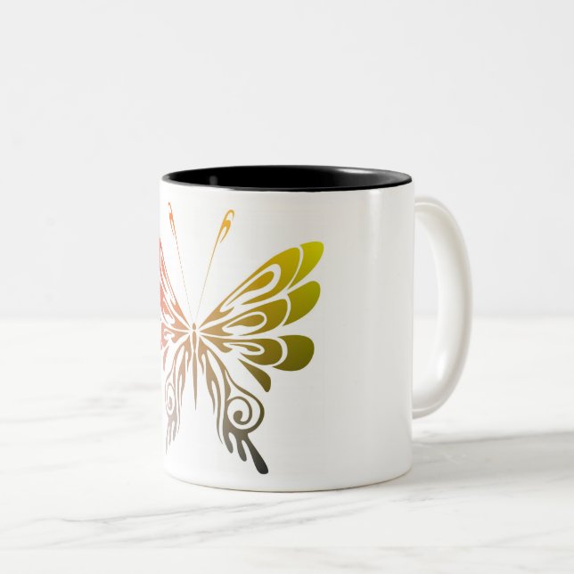 Butterfly Två-Tonad Mugg (Framsida höger)