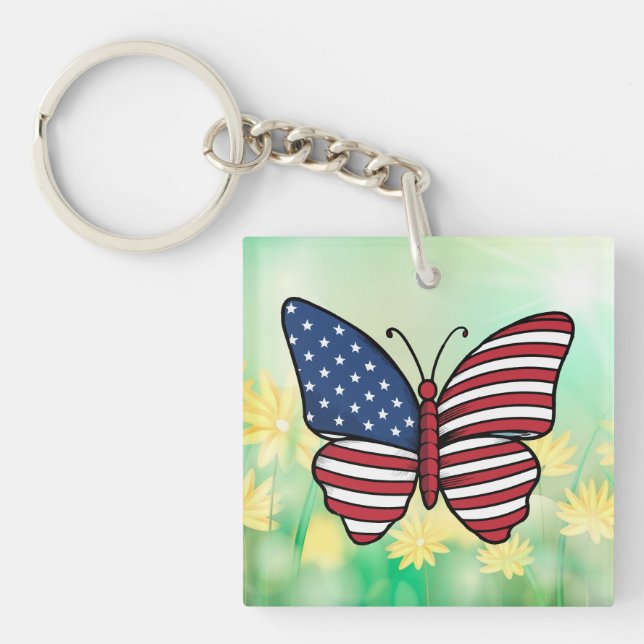 Butterfly USA flagga Sublication-62614 (Framsidan)
