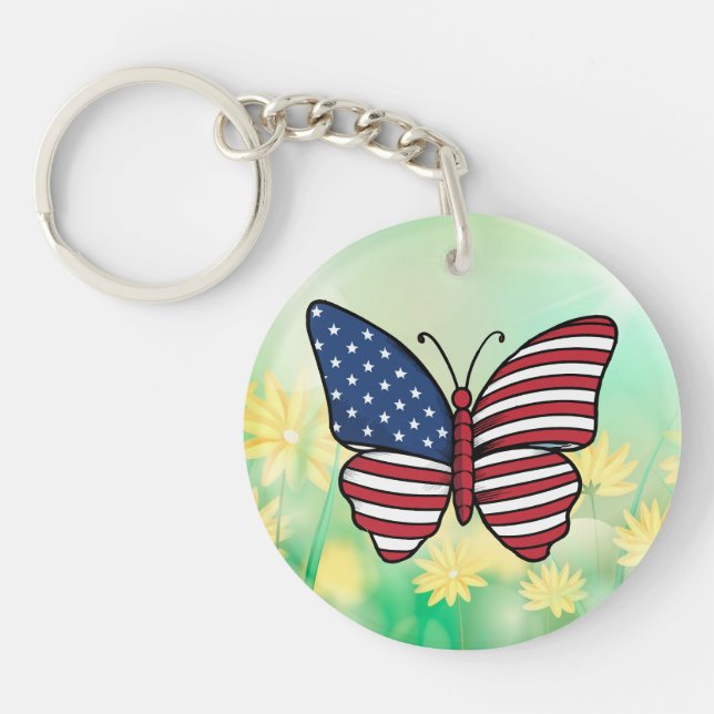 Butterfly USA flagga Sublication-62614 (Framsidan)