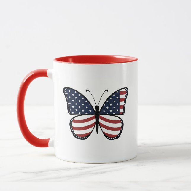 Butterfly USA Sublication-62614 Mugg (Vänster)