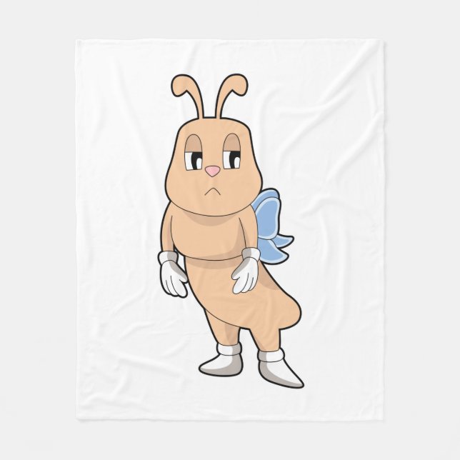 Butterfly utan Vingar Fleecefilt (Framsidan)