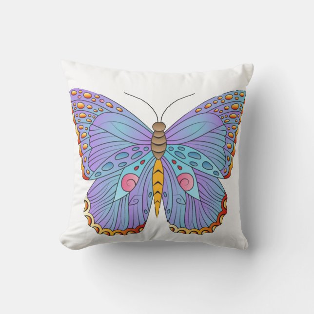 Butterfly Utomhus Dekorativ kudde (Framsida)