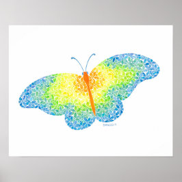 Butterfly-utskrift Poster
