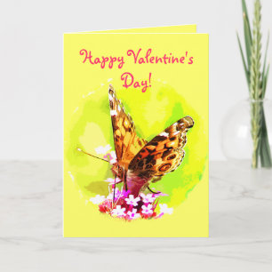 Butterfly Valentine Helgkort