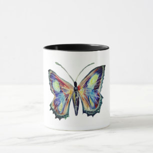 Butterfly vattencolor art mugg